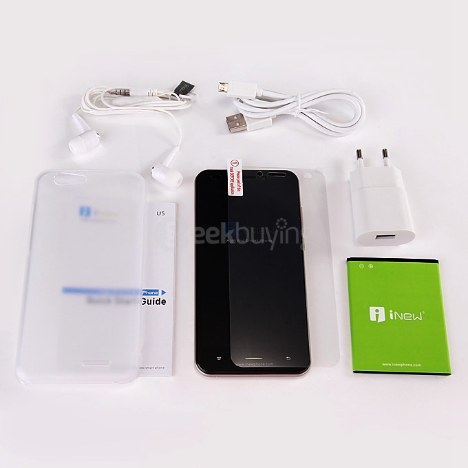 iNew U5 5.0inch IPS 1280x720 4G FDD-LTE Android 5.1 1GB RAM 16GB ROM Smartphone MT6735 Quad Core 8.0MP 2.0MP - Gold