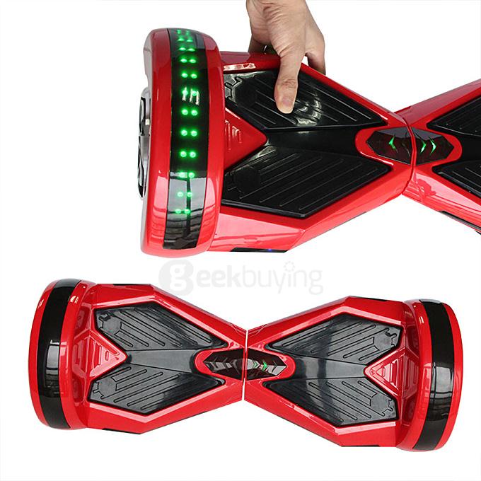 8 Inches 2200mAh Dual Wheel Self Balancing Scooter Electric Urban Shredder Drifting Board with Scroller - Red