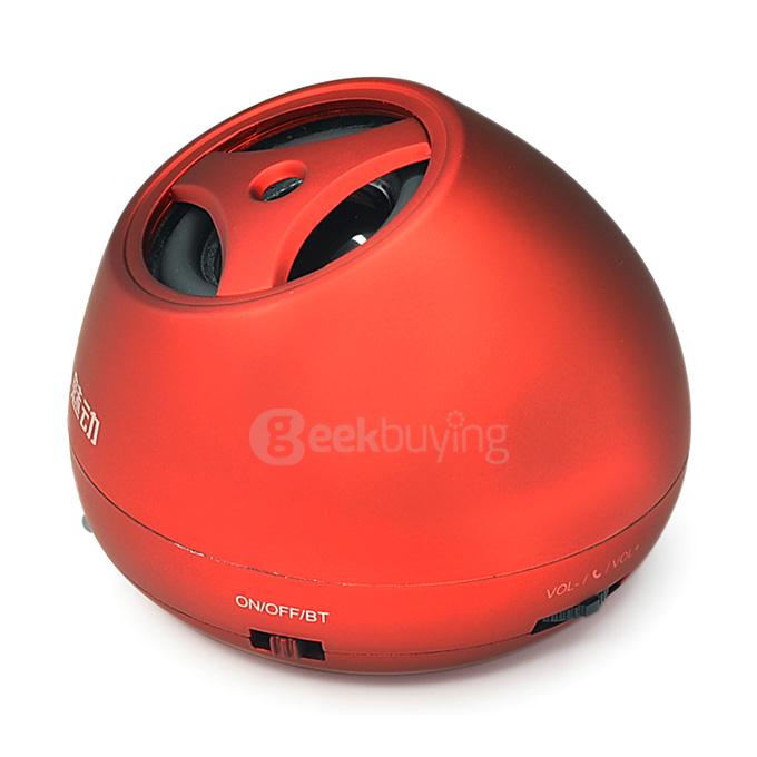 MD-8110 Wireless Stereo Bluetooth NFC Speaker Portable Car Mobile Speaker Music Player - Red