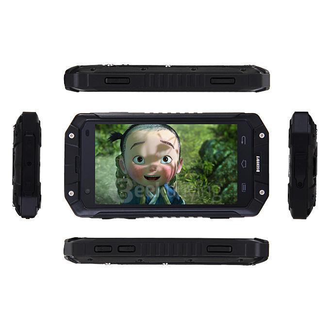 Discovery V9 4.5inch Rugged Smartphones Android 4.4 MT6572 Dual Core 3G 512MB RAM 4GB ROM 8MP 4.5 inch IPS WIFI GPS - Black