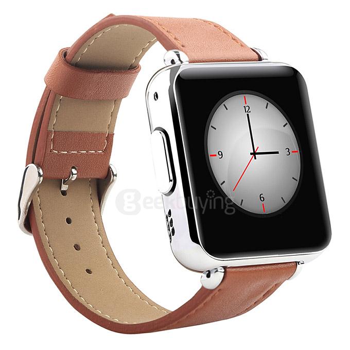 Iradish Y6 Plus MTK6260A 2.5D Radian 1.54inch Smart Watch Phone HD Touch Screen Push Messages for Android/iOS - Brown