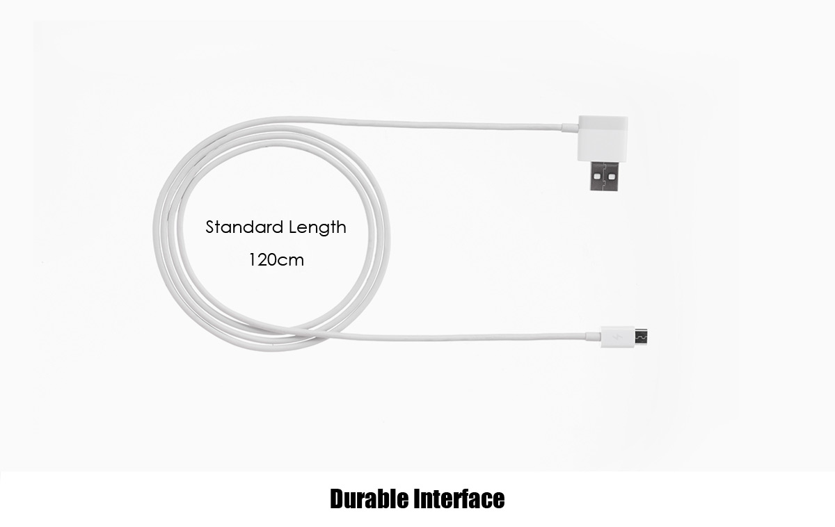 Original Xiaomi ZMI AL910 Micro Double USB Charger Cable For iPhone 6 6 Plus Samsung - White