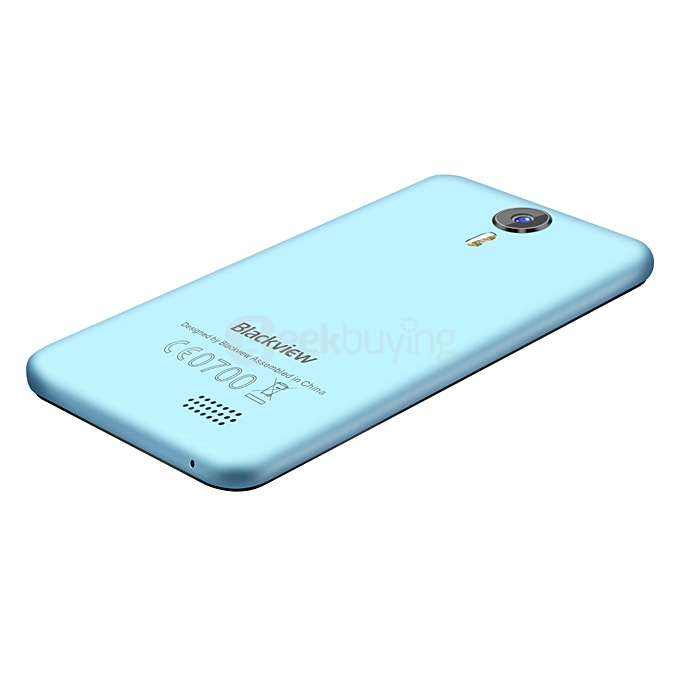 Blackview bv2000 5.0inch Android 5.1 OS 1GB RAM 8GB ROM Smartphone 64bit MT6735P Quad Core 1.0GHz IPS HD Miracast - Blue