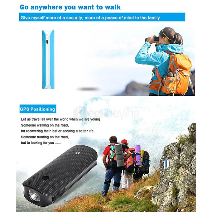 REACHFAR RF-V20 7 In 1 Multifuncional GPS Tracker 4500mah Power Bank - White