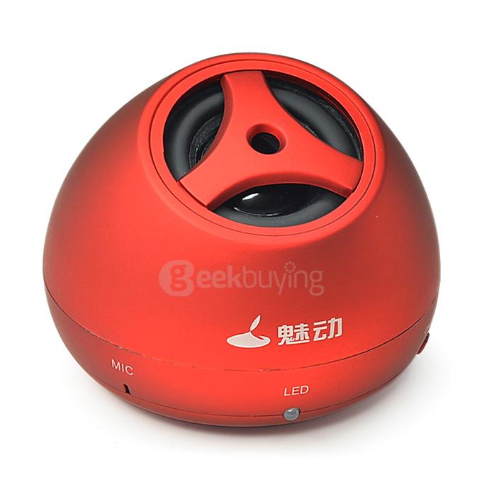 MD-8110 Wireless Stereo Bluetooth NFC Speaker Portable Car Mobile Speaker Music Player - Red