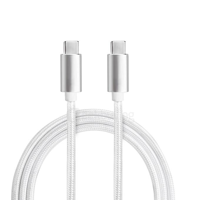 SEENDA IPS-11C USB-C USB Type-C 3.1 to USB-C Male to Male Converter Adapter Data Sync Charging Cable 1M - White