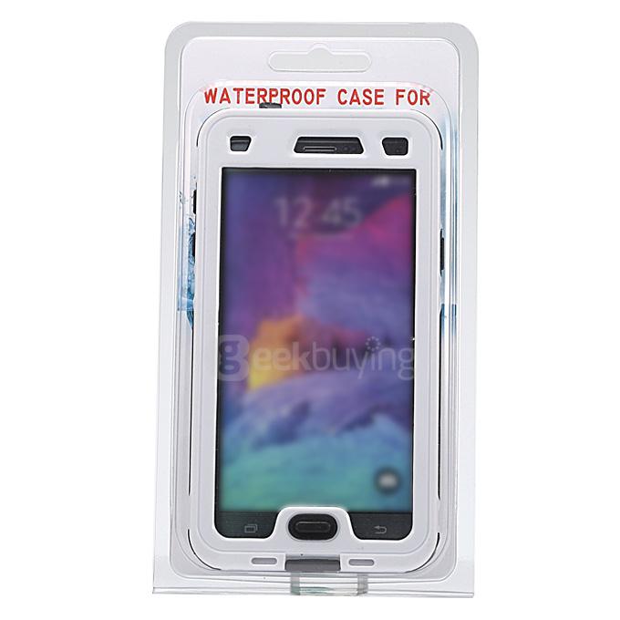 IP68 Protective Case Swimming Waterproof Shockproof Phone Case Cover For Samsung Galaxy Note 4 N9100 - White