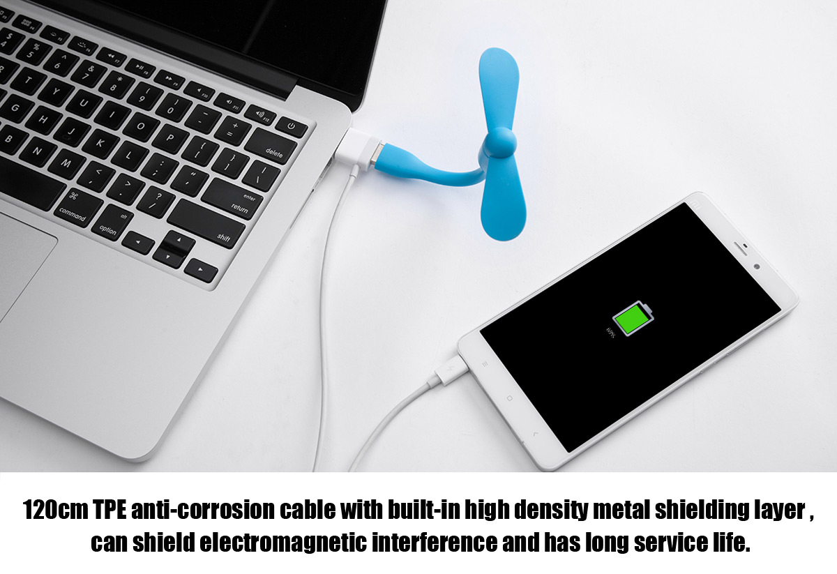 Original Xiaomi ZMI AL910 Micro Double USB Charger Cable For iPhone 6 6 Plus Samsung - White