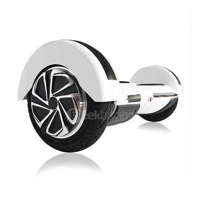 8 Inches 2200mAh Dual Wheel Self Balancing Scooter Electric Urban Shredder Drifting Board with Scroller - White