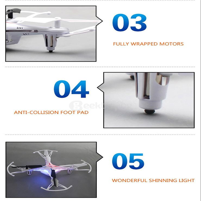 Syma X13 MIRACLE 2.4G 4CH 6-Axis Gyro Headless Mode Mini RC Quadcopter RTF - Black