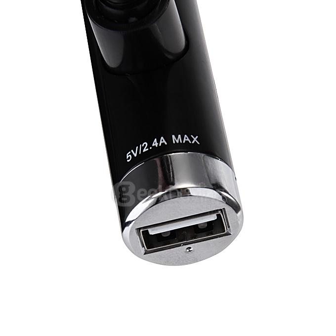Car FM Transmitter W 2.4A USB Charger Nulaxy Wireless Bluetooth FM Transmitter Car Kit for All Smartphones