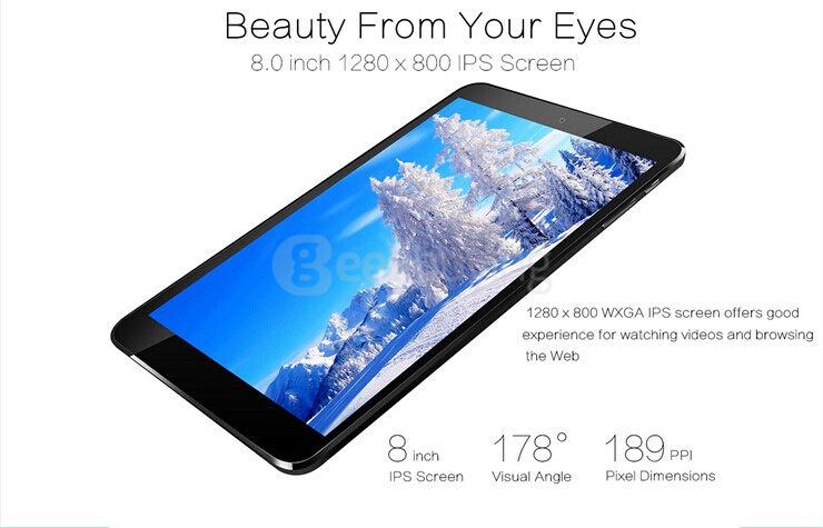Vido W8X 8 inch Windows10 2GB/32GB Intel Cherry Trail Z8300 Quad Core 1.84GHz Tablet PC IPS 1280*800 HDMI - Black+White