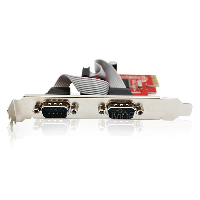 UNITEK Y-7503 PCI-E D to RS232 Desktop PCI Dual Serial Port Expansion Card
