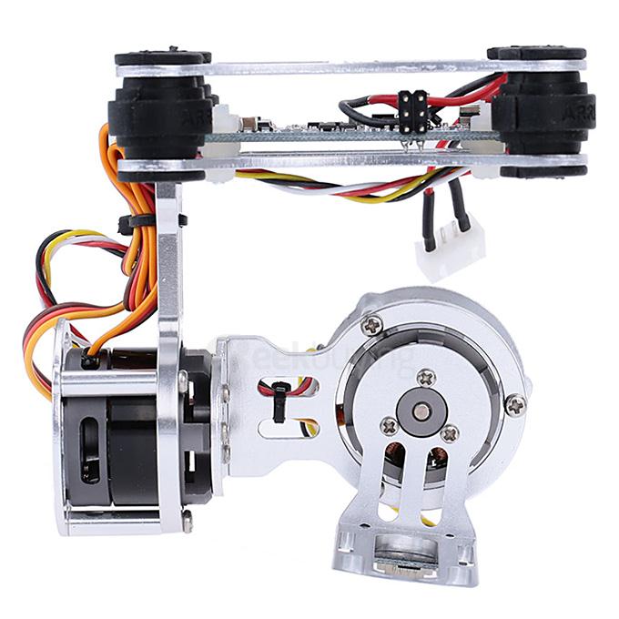 GoolRC 2D Light Weight Silver Brushless Motor Gimbal for DJI Phantom 1 2 3+ Aerial Photography