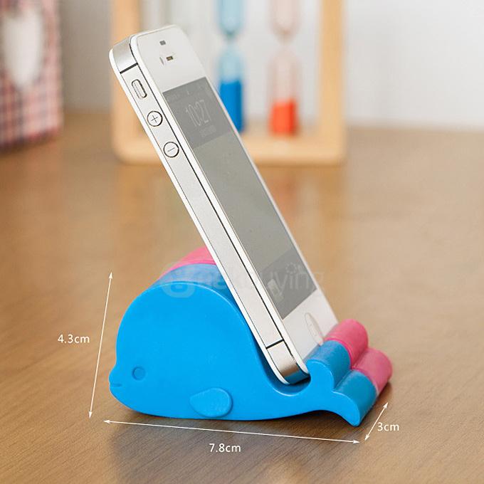 Universal Mobile Phone Holder Dolphin Stand Bracket Holder Mount for iPhone Series Samsung Smartphone iPad Mini - Blue