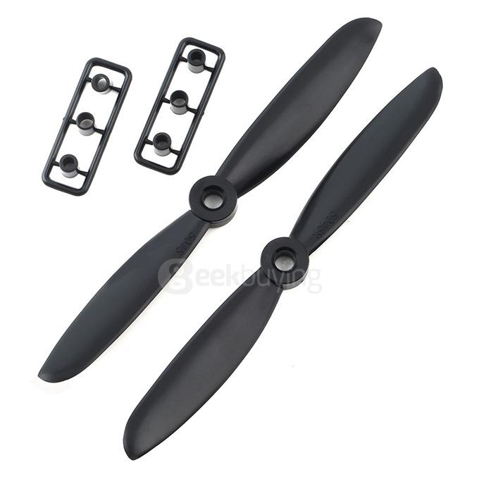 5x4.5 5045 5045R Propellers Carbon Nylon Props CCW/CW for Multirotor Quadcopters - Black