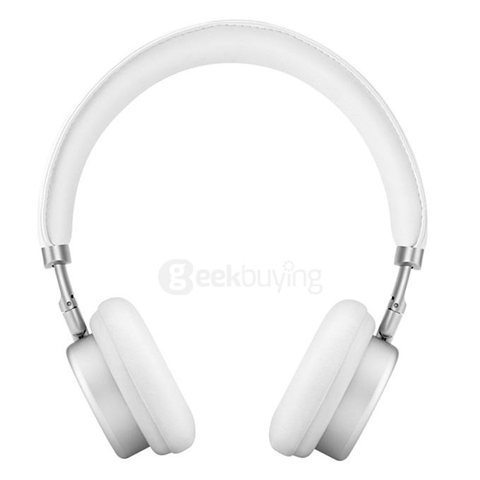 Original Meizu HD50 Hi-Fi On-Ear Headphones With Microphone Stereo Bass Wired Headset Aluminium Alloy Shell - White