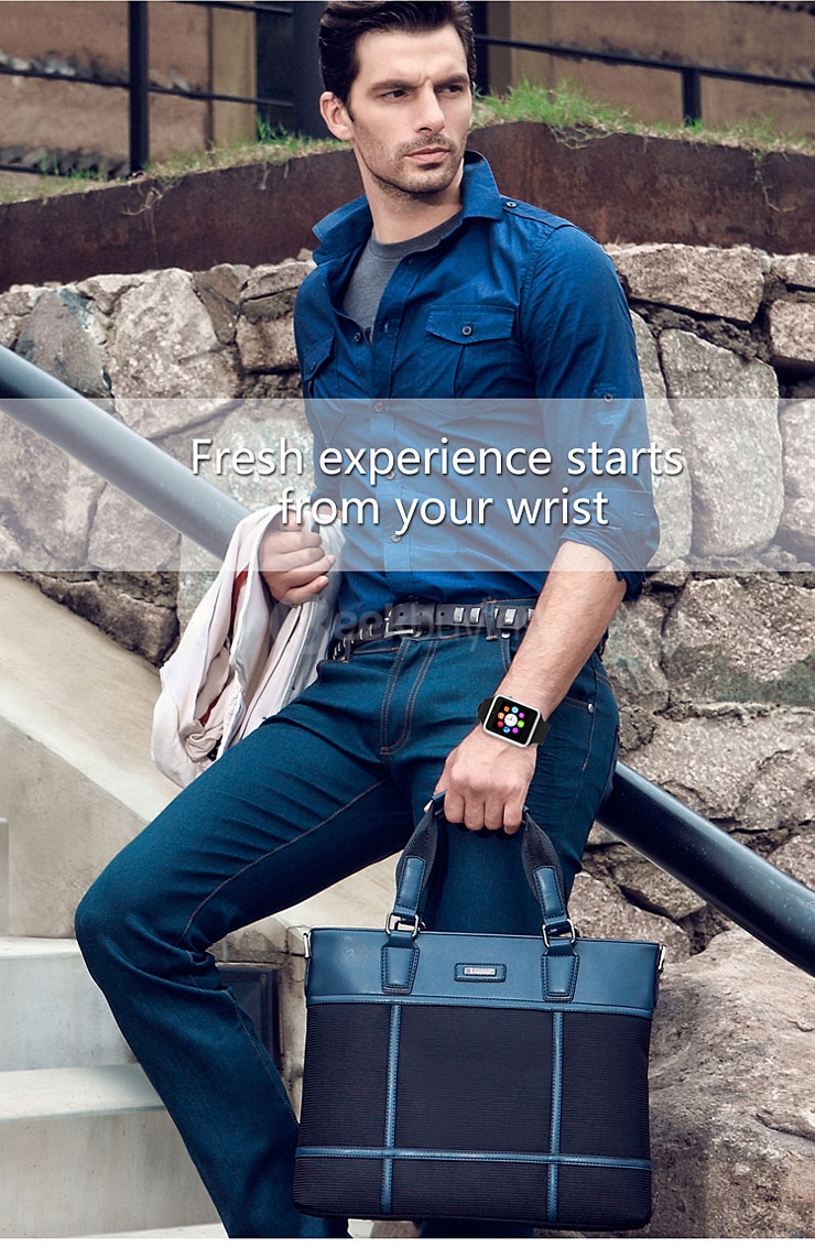 ZGPAX S79 Smart Watch Phone 1.54 Inch Touch Screen MTK6260 Bluetooth3.0 1.3MP Cam FM 2G Micro USB Handfree - Black