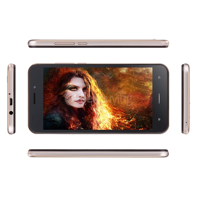 iNew U5 5.0inch IPS 1280x720 4G FDD-LTE Android 5.1 1GB RAM 16GB ROM Smartphone MT6735 Quad Core 8.0MP 2.0MP - Gold