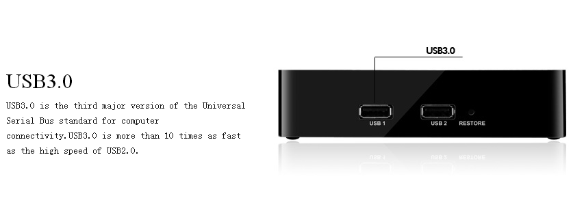 HiMedia Q1 HiSilicon 3798M TV BOX Android 4.4 2K*4K KODI 1G/8G WIFI LAN USB3.0 HDMI 1080P Netflix AirPlay DLNA 3D