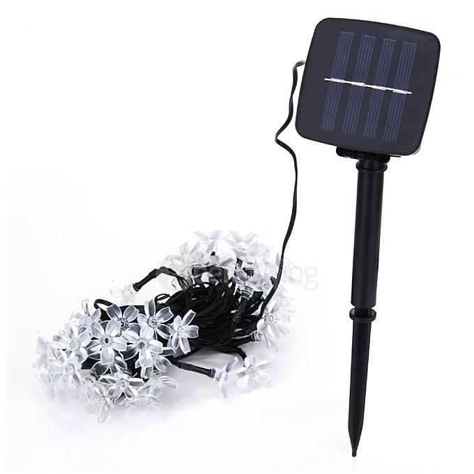 Solar Power Garden Light 50 LEDs Christmas Party Fairy Lamp - Purple Light