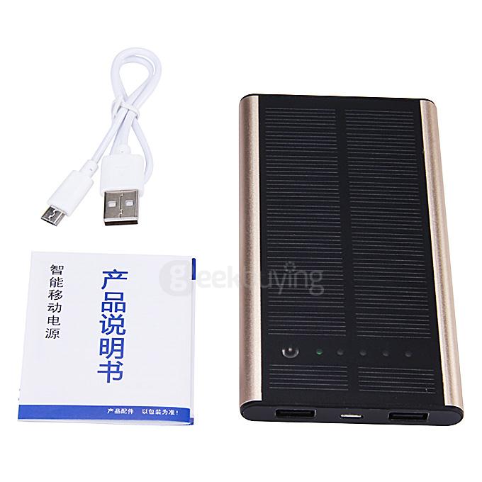 4000mAh USB Solar Power Bank Portable Charger For Mobile Phone