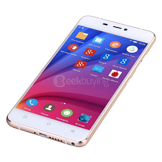 GIONEE S5.1 PRO 5.0inch 4G Android 5.1 2GB 16GB Smartphone MTK6753 64bit Octa Core 1.3GHz 13MP+8MP Fast Charge - White