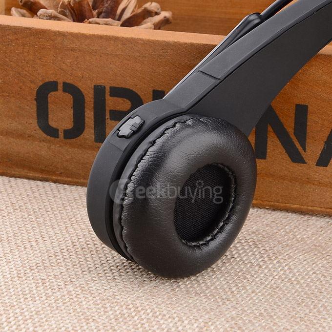 BTH-068 US Plug USB Bluetooth Headphones Handsfree Music Gaming Headset for PS3 - Black
