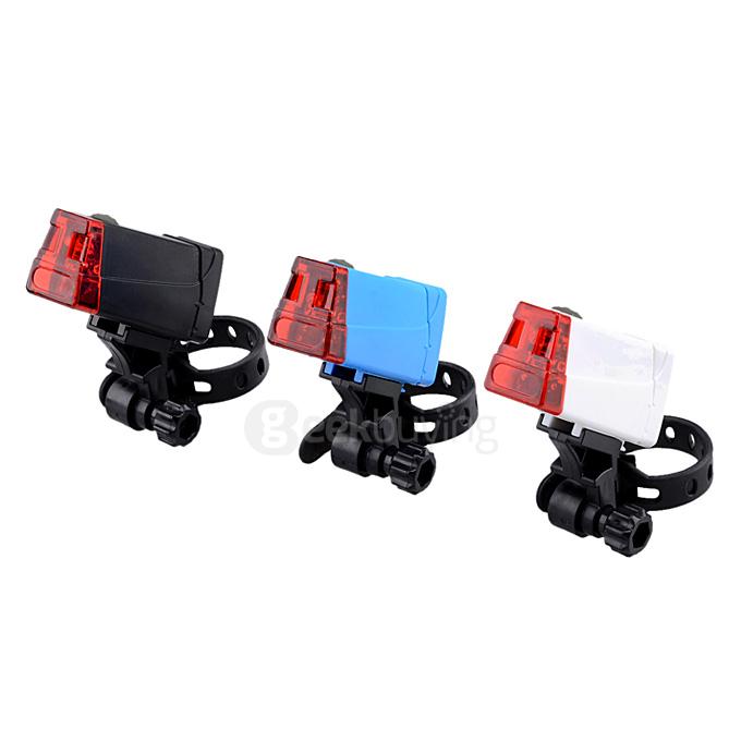 Leadbike 2-Mode LED Red Light Bike Tail Light - White (2 x AAA)