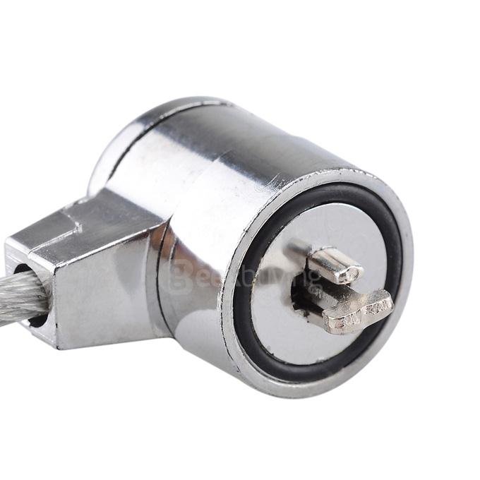 Steel Wire Rope Security Cable Lock w/ 2-Key for Laptops - Silver (114cm)
