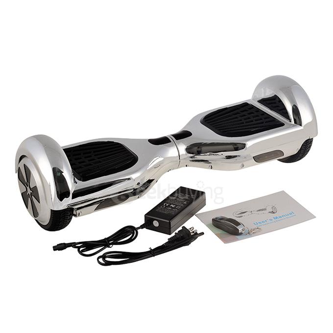 4400MAH Dual Wheels Self Balancing Electric Scooter Drifting Board - Silver