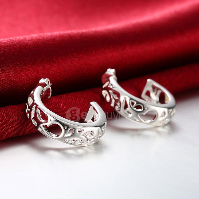 Fashion Hollow Carved Earrings Ear Studs
