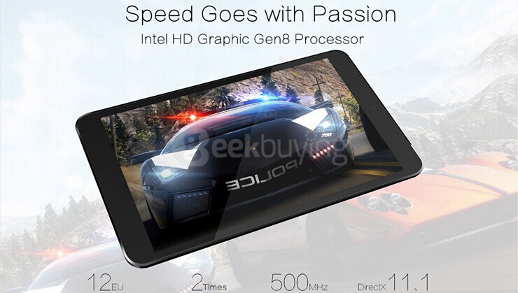 Vido W8X 8 inch Windows10 2GB/32GB Intel Cherry Trail Z8300 Quad Core 1.84GHz Tablet PC IPS 1280*800 HDMI - Black+White
