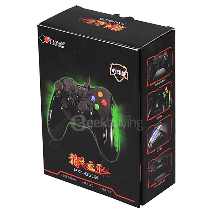 8606 The Blood of Dragon Blade XBOX 360 Wired Gamepad Dual Vibration Game Controller Handle - Black