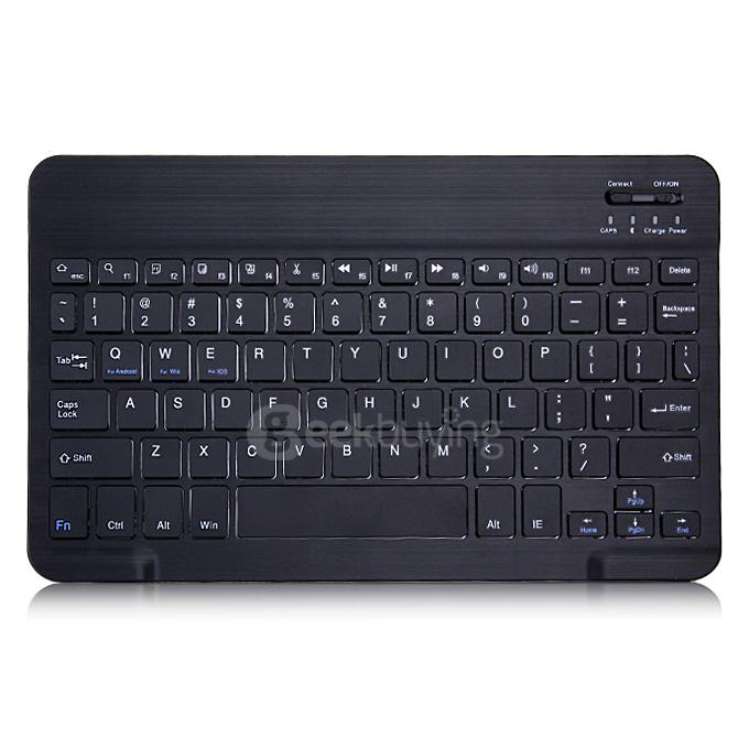 Removable Bluetooth Keyboard with Leather Case for Teclast X98 Air III / X98 Plus / X98 Plus 3G Tablet PC - Black+Gray
