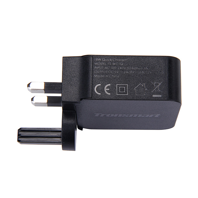 Tronsmart Quick Charge 2.0 18W AC Home Wall Travel USB Charger Fast Charger 1.8M Micro USB Cable for Galaxy S6/S6 Edge Note 4/Edge Google Nexus 6 HTC M9 Xperia Z3/Z2 Sharp Aquos Pad/Zeta Xiaomi