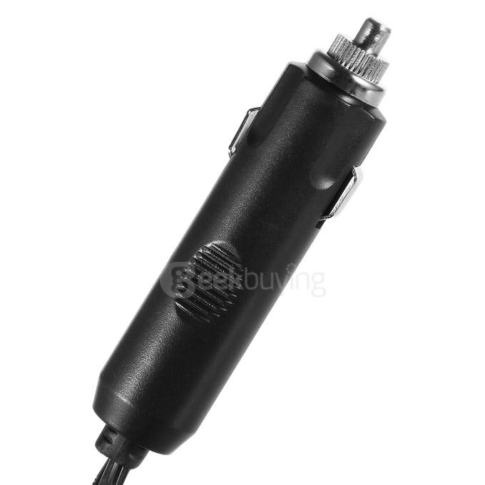 LAMKO CHE PU 4200PC 200W DC 12V to AC 110V Car Smart Power Inverter w/ 4-USB + Dual AC Sockets - Black