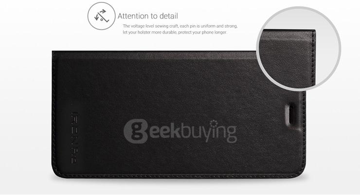 Original Flip Cover Protective Leather Case for UMI IRON Pro Smartphone - Black