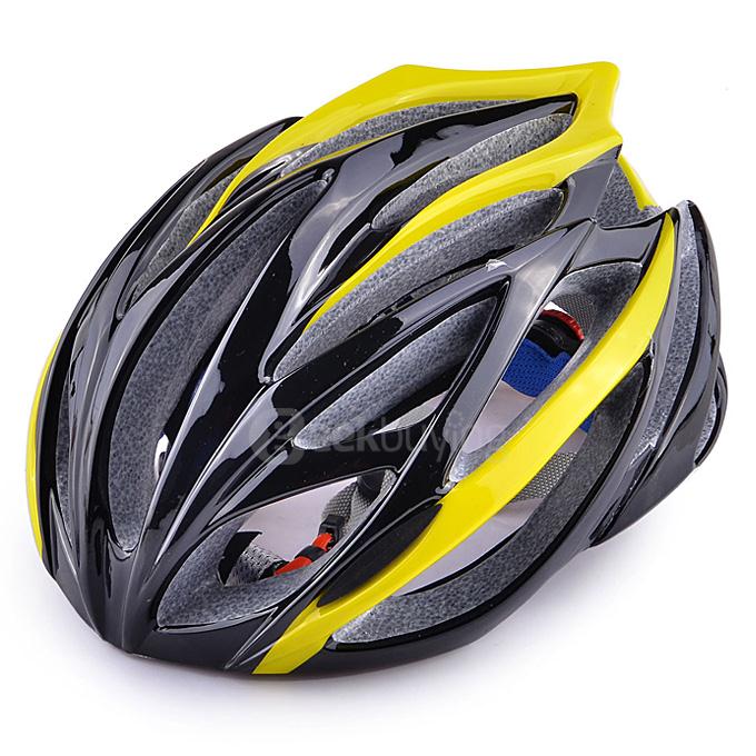 TITANS CG03DG-007 Outdoor Bike Cycling Helmet - Yellow + Black (Size-L)