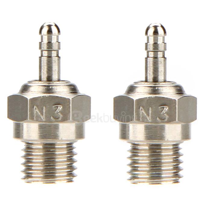 2 Pcs Original HSP N3 N4 Glow Plug Spark Plug 70117 for RC Cars