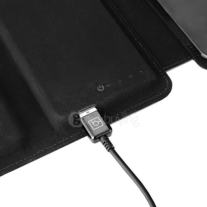 WYHOO 3 in 1 Multifunction 8000mAh Power Bank Speaker Ipad Case for iPad Air/Air2 - Black