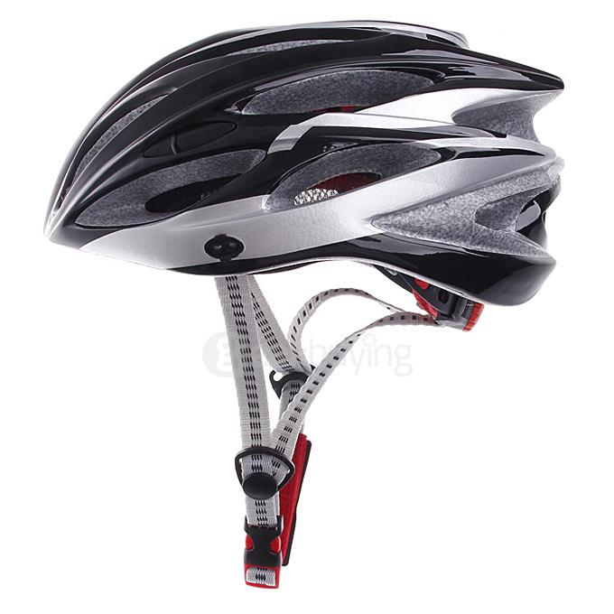 TITANS CG03DG-012 Bike Cycling Helmet - Black + Silver ( Size-L)