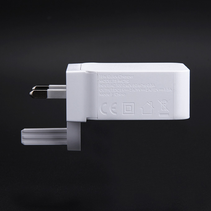 Tronsmart Quick Charge 2.0 18W AC Home Wall Travel USB Charger Fast Charger with 1.8M Micro USB Cable for Galaxy S6/S6 Edge Note 4/Edge Google Nexus 6 HTC M9 Xperia Z3/Z2 Sharp Aquos Pad/Zeta Xiaomi