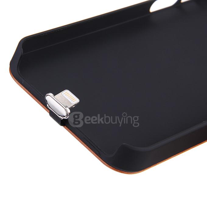 QI Wireless Charging Receiver Simple Designed for Apple iPhone 5 iPhone 5S - Cherry Wood