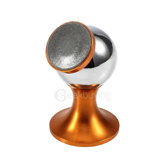 Universal SX-005 360 Degrees Rotating Vehicle General Magnetic Phone Mount Holder for iPhone Samsung - Gold+Silver