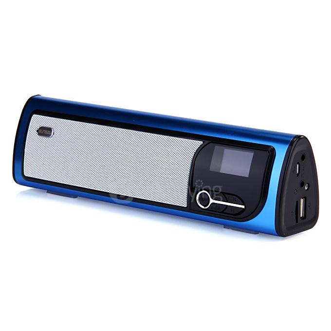 Sungzu Solar TF Card Bluetooth Speaker MP3 Player - Blue