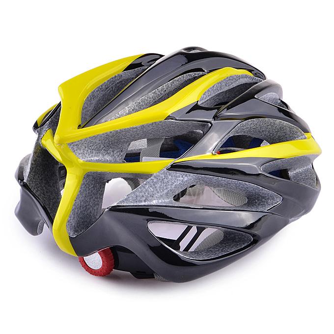 TITANS CG03DG-007 Outdoor Bike Cycling Helmet - Yellow + Black (Size-L)