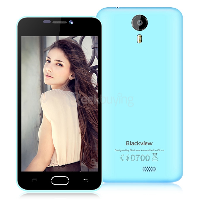 Blackview bv2000 5.0inch Android 5.1 OS 1GB RAM 8GB ROM Smartphone 64bit MT6735P Quad Core 1.0GHz IPS HD Miracast - Blue