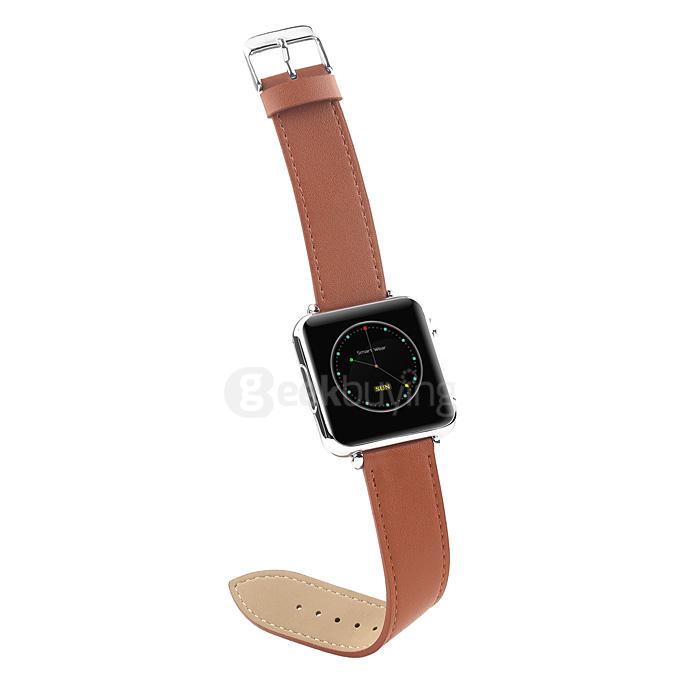 Iradish Y6 Plus MTK6260A 2.5D Radian 1.54inch Smart Watch Phone HD Touch Screen Push Messages for Android/iOS - Brown