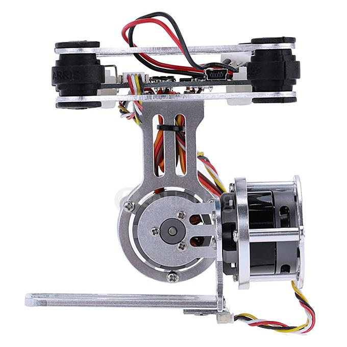 GoolRC 2D Light Weight Silver Brushless Motor Gimbal for DJI Phantom 1 2 3+ Aerial Photography